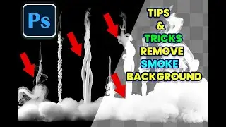 how to remove smoke background in Adobe Photoshop