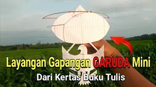 How to Make a Mini Garuda Bird Kite From Writing Paper