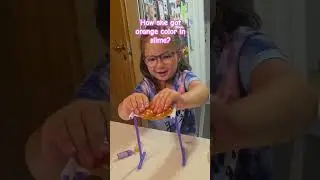 How she got orange color in her slime? #experiment #colorcombinations #herworld #slime #slimevideo