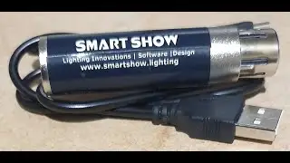 SmartShow USB to DMX from Ebay, setup and simple testing