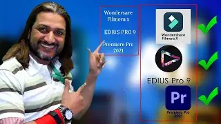 top 3 best Adobe Premiere Pro 2021 | Wondershare Filmora X  | EDIUS 9  |  editing software