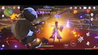 Damage test: Raiden C2, with 4 pc gladiator and c6 sarah-c3 bennet, c0 kazuha.