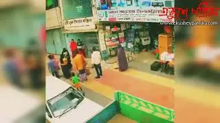 অল্পের জন্য প্রাণে বেচেঁ গেল শিশুটি