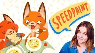 Иллюстрация для детской книги | процесс рисования SPEEDPAINT