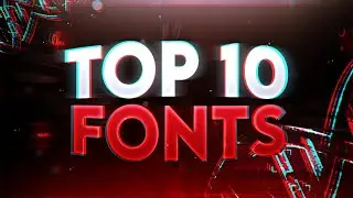 TOP 10 FREE FONTS FOR YOUTUBERS!