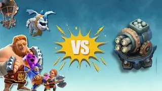 ALL Super Troops vs. Multi-Gear Cannon! Who Wins? | Clash of Clans | Asun Fighter