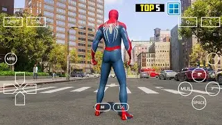 Top 5 Open World Spider-Man Games Winlator Emulator Android High Graphics