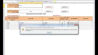 achieving the list of all files in a folder and subfolders with excel