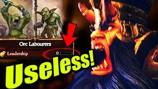 Why Chaos Dwarf's Greenskin Labourer Units are USELESS And Runs Away Immediately from Battle