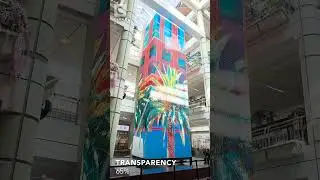 LED Elevator at Korean Town Plaza, LA