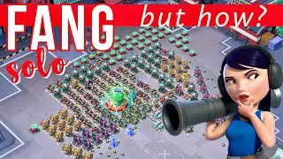 FANG solo 👌🏼 NO zookas, NO scorchers // great attack/strategy/gameplay // BOOM BEACH