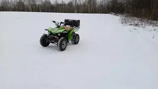 покатушка на квадрике по насту