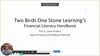 Financial Literacy Handbook-  Part 3  Learn to Earn