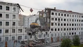[08-08-2018] Снос дома на улице Талнахской 59 (г.Норильск) часть 1