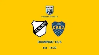 🔴 FUTSAL AFA ♀️ 6ta | Fecha 14 | All Boys 🆚 Boca Juniors EN VIVO!