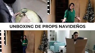 ARMANDO NUESTRO SET NAVIDEÑO 🎄🥰 | Unboxing de props navideños 😍🎄