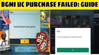 ✅Bgmi Uc Purchase Failed || Bgmi Uc Purchase Payment Failed || Bgmi Uc Buy Failed