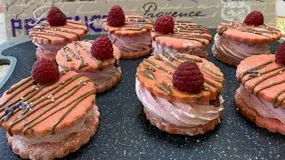 Зефиросэндвич Малиновый зефир рецепт ВСЕГДА получается🍥