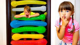 Ksysha play with Funny Balloons | Ksysha Kids TV