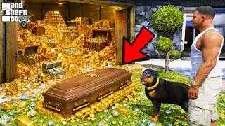 Franklin Found a Secret Bunker Inside His House in GTA 5 | SHINCHAN and CHOP