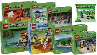 All LEGO Minecraft sets January 2024 Compilation/Collection Speed Build