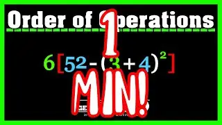 Order of Operations Explained In 1 Minute!