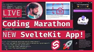 Brand NEW APP Marathon! 🚀🔴 LIVE Coding & Chill with SvelteKit