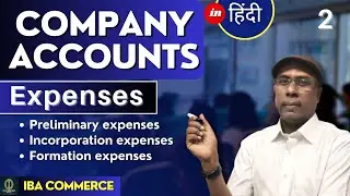 Company Accounts Preliminary Expenses, Incorporation Expenses, Formation Expenses | Class 12