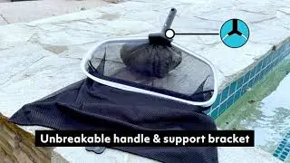 Heavy-Duty Double-Net Leaf Rake