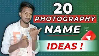 Top 20 Photography Names Ideas For YouTube Channel  || 20 Great Photography Website Name Ideas