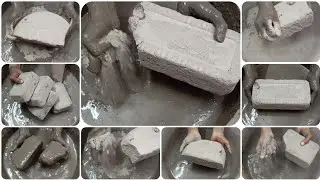 Soft Dusty🌪️Crispy Pure Sand Dipping+Crumbling in💦+on Paste & Mixing ASMR