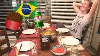 Jantar brasileiro pra minha host family - Diário de Intercâmbio USA