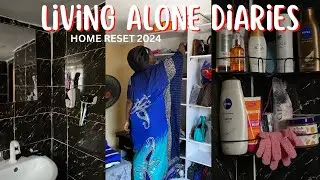 Living Alone Diaries Ep 16; 2024 Home Reset/Clean with me/A day in my life.