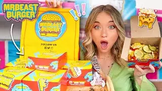Eating EVERYTHING on the ENTIRE MrBeast Burger Menu! 🍔😳