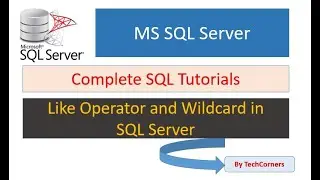 Part29 The like operator and wildcard characters with example | SQL Tutorials | Beginners