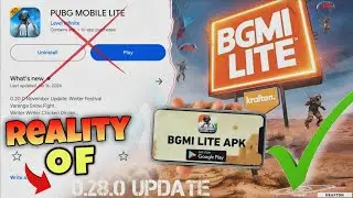 OMG !🥹 Pubg Mobile Lite is No More || but BGMI LITE - is here 🤯 || Pubg lite 0.28.0 update - SOON ?
