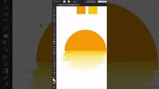 Sun 🌞 reflection Design in illustration | #graphicdesignerlife | #adobeillustrator | #tutorial