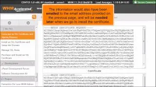 How to Generate and Install SSL Certificates in WHM