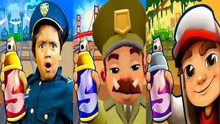 Subway Surfers New Orleans 2024 Eddy Trick Outfit vs San Francisco Guard King vs Tag with Ryan