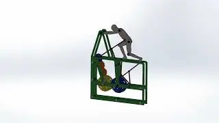 Moving Human Figure Animation Video end #solidworks