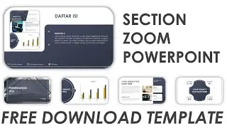Template Powerpoint Section Zoom Daftar Isi | FREE DOWNLOAD