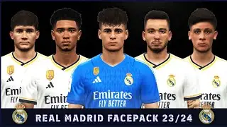 PES 2017 | Real Madrid Facepack Season 2023 - 2024