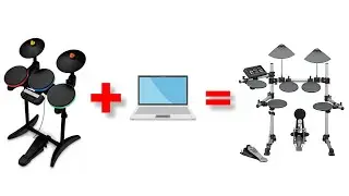 How to use Nintendo Wii Drums in PC (make your own electric drums)
