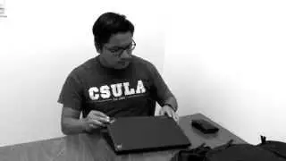 Fasten Laptop with a Locking Device (Scene 4)
