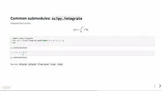 Scientific Python: SciPy