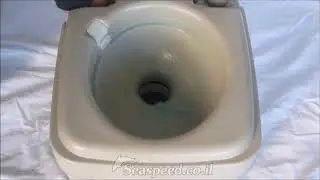 חדש! שירותים כימיים ניידים עם מפזר מים תחתון תלת דרכי מתקדם עם שלוש מתיזים