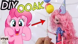 ❤️#2 Как сделать ООАК ПИНКИ ПАЙ. Воздушные шарики, колпак, туфли и наряд. OOAK Pinki Pie❤️