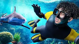 I Went SWIMMING With SHARKS!!!