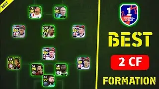 Top 5 Best 2 CF Formations In eFootball 2024 | Best Formation In eFootball 24