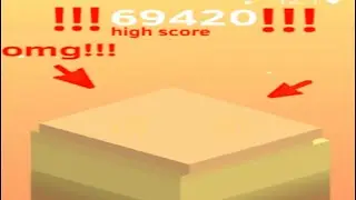 I tried getting a HIGH SCORE in STACK..